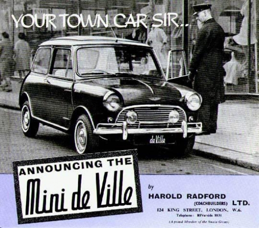 Mini de Ville advertisement
			 